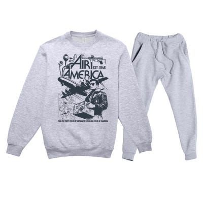 Air America Est1946 Premium Crewneck Sweatsuit Set