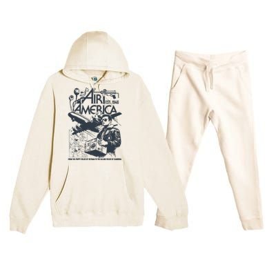 Air America Est1946 Premium Hooded Sweatsuit Set