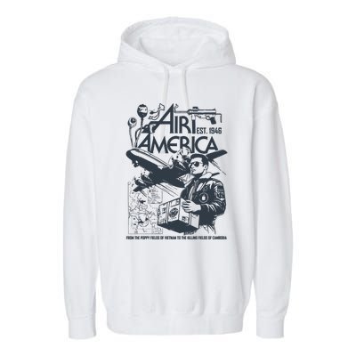 Air America Est1946 Garment-Dyed Fleece Hoodie