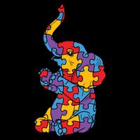 Autism Awareness Elephant Puzzle Pieces 16 in Basic Backpack