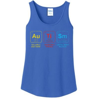 Autism Awareness Elements Periodic Table ASD Ladies Essential Tank