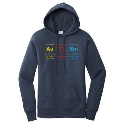 Autism Awareness Elements Periodic Table ASD Women's Pullover Hoodie