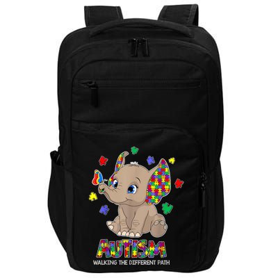Autism Awareness Elephant Walking The Different Path Puzzle Impact Tech Backpack