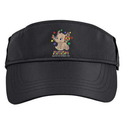 Autism Awareness Elephant Walking The Different Path Puzzle Adult Drive Performance Visor