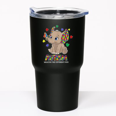 Autism Awareness Elephant Walking The Different Path Puzzle Tumbler