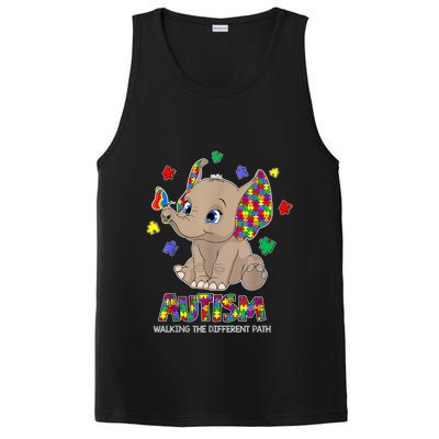 Autism Awareness Elephant Walking The Different Path Puzzle PosiCharge Competitor Tank