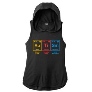 Autism Awareness Elets Periodic Table Asd Gift Ladies PosiCharge Tri-Blend Wicking Draft Hoodie Tank