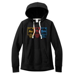 Autism Awareness Elets Periodic Table Asd Gift Women's Fleece Hoodie