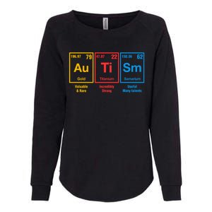 Autism Awareness Elets Periodic Table Asd Gift Womens California Wash Sweatshirt