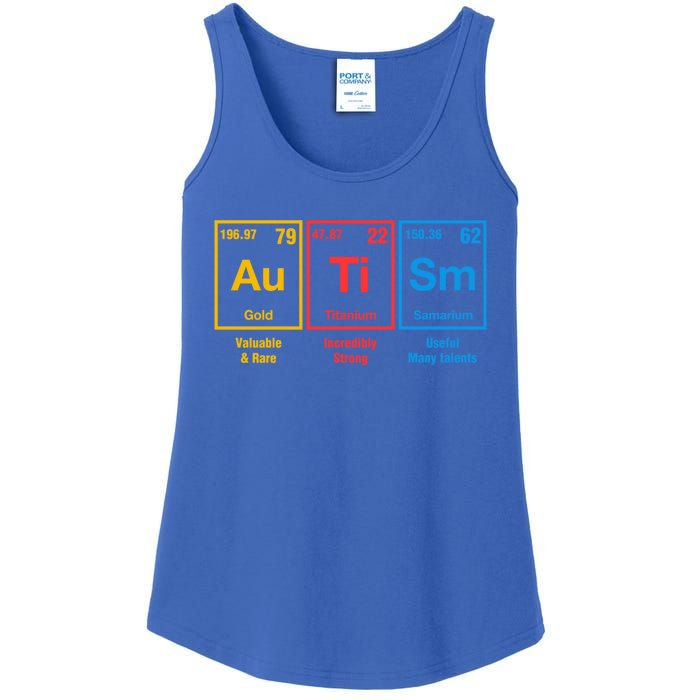 Autism Awareness Elets Periodic Table Asd Gift Ladies Essential Tank