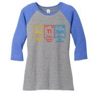 Autism Awareness Elets Periodic Table Asd Gift Women's Tri-Blend 3/4-Sleeve Raglan Shirt