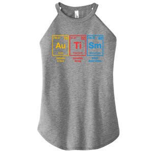 Autism Awareness Elets Periodic Table Asd Gift Women's Perfect Tri Rocker Tank