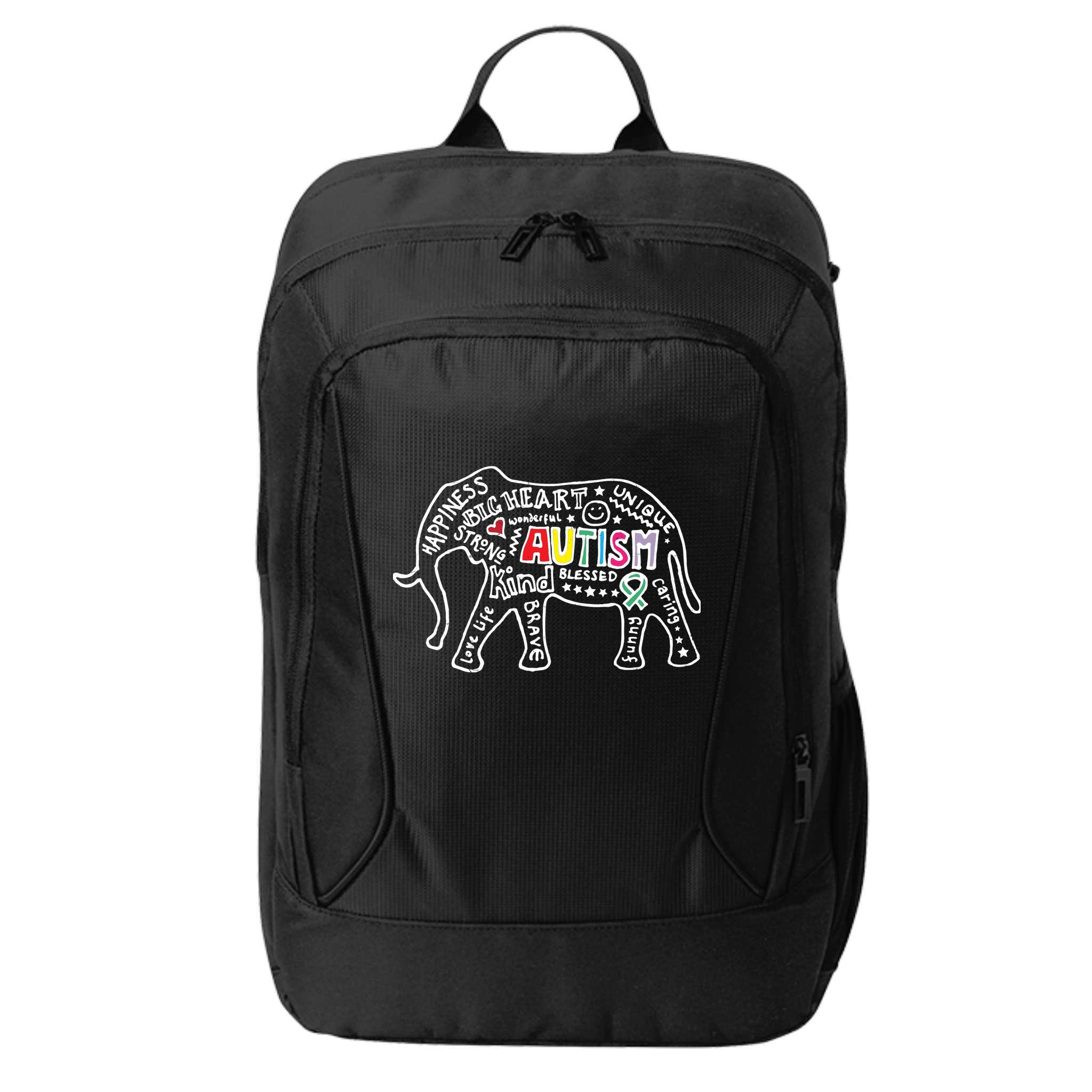 Autism Awareness Elephant Pride City Backpack
