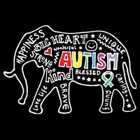 Autism Awareness Elephant Pride Tie-Dye T-Shirt