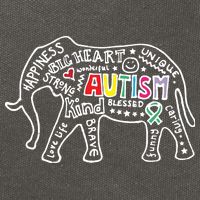 Autism Awareness Elephant Pride Cotton Canvas Backpack