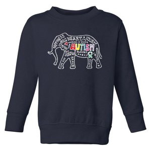 Autism Awareness Elephant Pride Toddler Sweatshirt