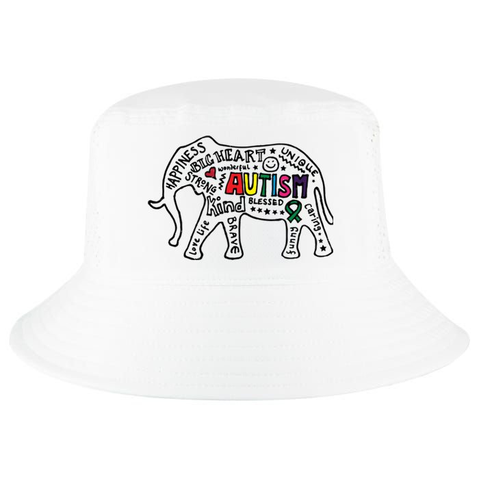 Autism Awareness Elephant Pride Cool Comfort Performance Bucket Hat