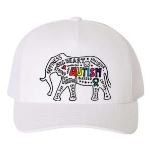 Autism Awareness Elephant Pride Yupoong Adult 5-Panel Trucker Hat