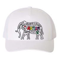 Autism Awareness Elephant Pride Yupoong Adult 5-Panel Trucker Hat