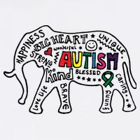 Autism Awareness Elephant Pride Tall T-Shirt