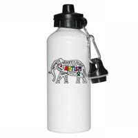 Autism Awareness Elephant Pride Aluminum Water Bottle