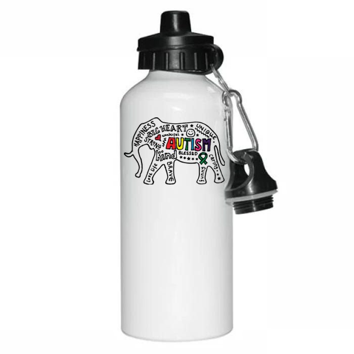 Autism Awareness Elephant Pride Aluminum Water Bottle