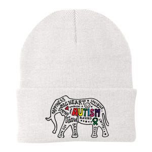 Autism Awareness Elephant Pride Knit Cap Winter Beanie