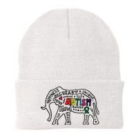 Autism Awareness Elephant Pride Knit Cap Winter Beanie