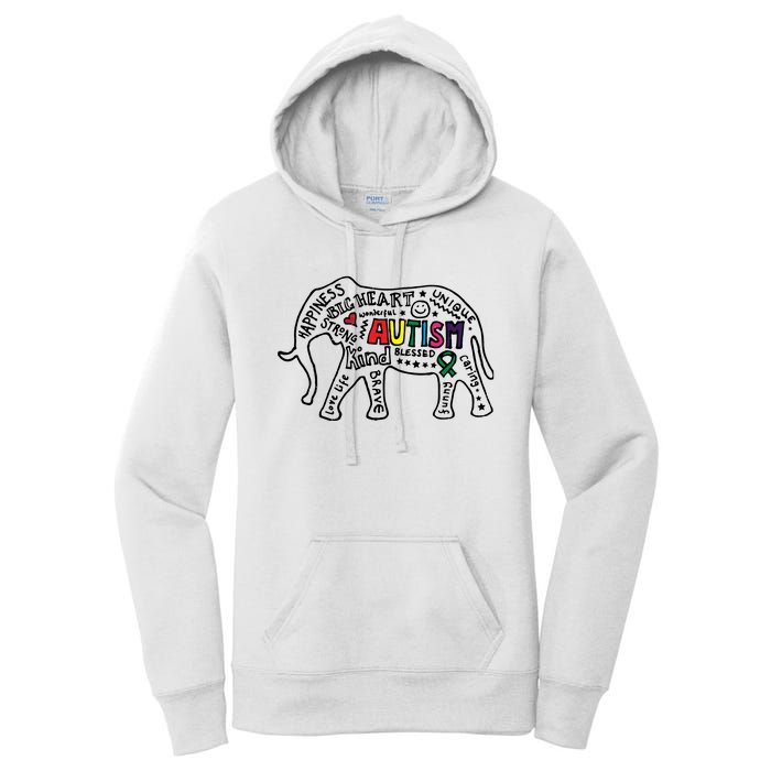 Autism Awareness Elephant Pride Women's Pullover Hoodie