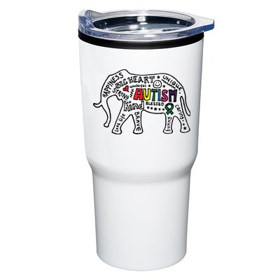 Autism Awareness Elephant Pride Tumbler
