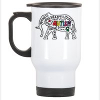 Autism Awareness Elephant Pride Stainless Steel Travel Mug