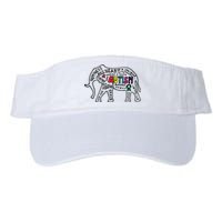 Autism Awareness Elephant Pride Valucap Bio-Washed Visor