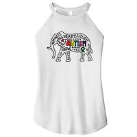 Autism Awareness Elephant Pride Women's Perfect Tri Rocker Tank