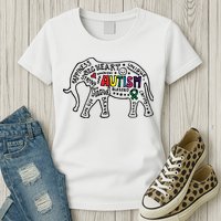 Autism Awareness Elephant Pride Womens T-Shirt