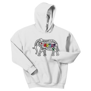 Autism Awareness Elephant Pride Kids Hoodie