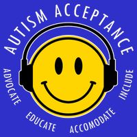 Autism Acceptance Educate Smiley Headphone Baby Bodysuit