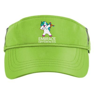 Autism Awarenesss Embrace Differences Unicorn Adult Drive Performance Visor