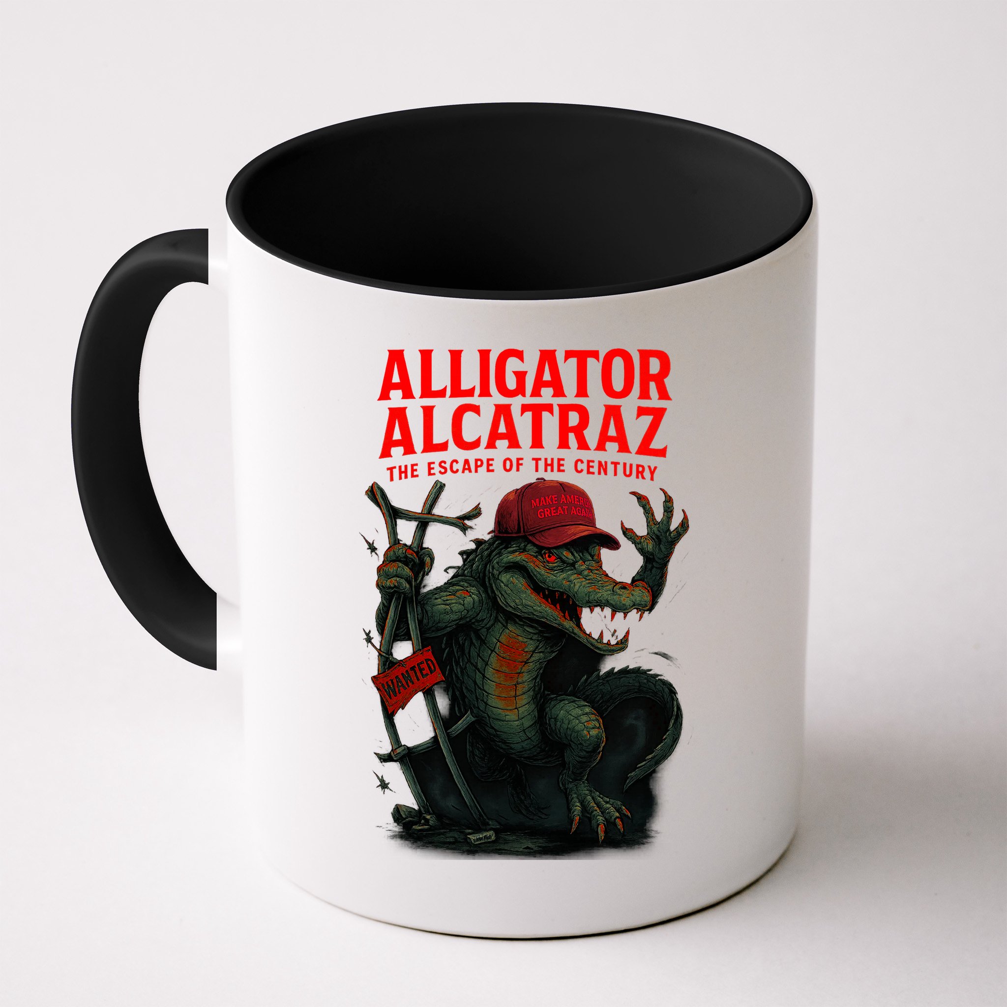 Alligator Alcatraz Escape Warning MAGA Mug
