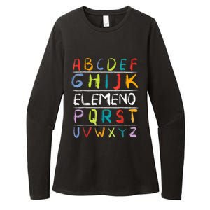 Alphabet Abcs Eleo Back To School Teacher Student Gift Womens CVC Long Sleeve Shirt