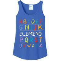 Alphabet Abcs Eleo Back To School Teacher Student Gift Ladies Essential Tank