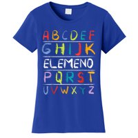 Alphabet Abcs Eleo Back To School Teacher Student Gift Women's T-Shirt