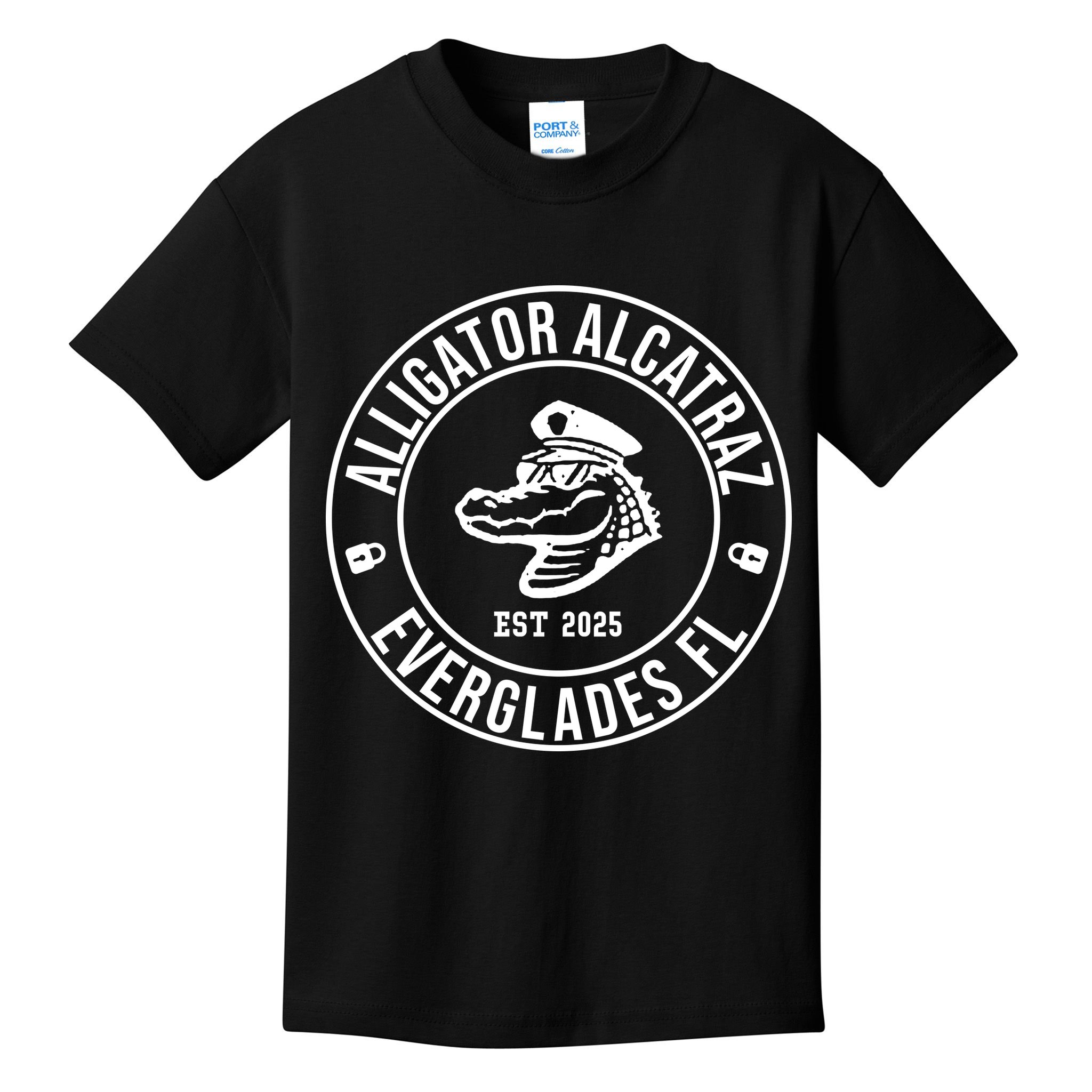 Alligator Alcatraz Everglades Florida Est 2025 Kids T-Shirt