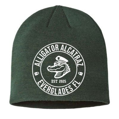 Alligator Alcatraz Everglades Florida Est 2025 Sustainable Beanie