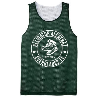 Alligator Alcatraz Everglades Florida Est 2025 Mesh Reversible Basketball Jersey Tank