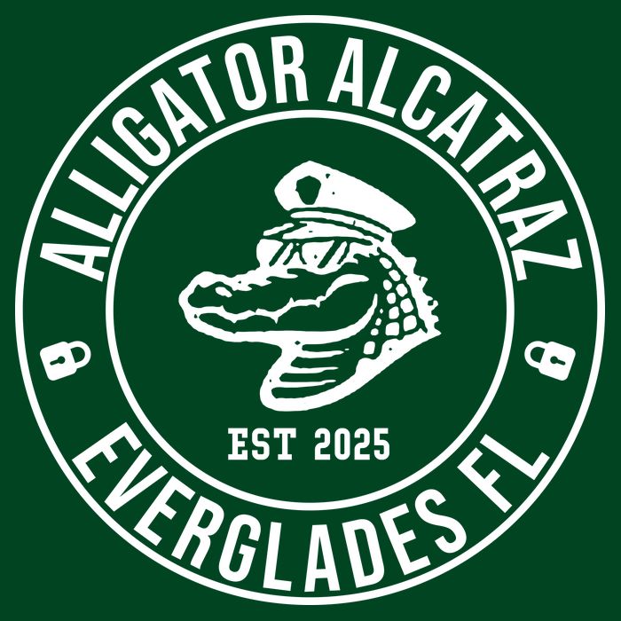 Alligator Alcatraz Everglades Florida Est 2025 Womens T-Shirt