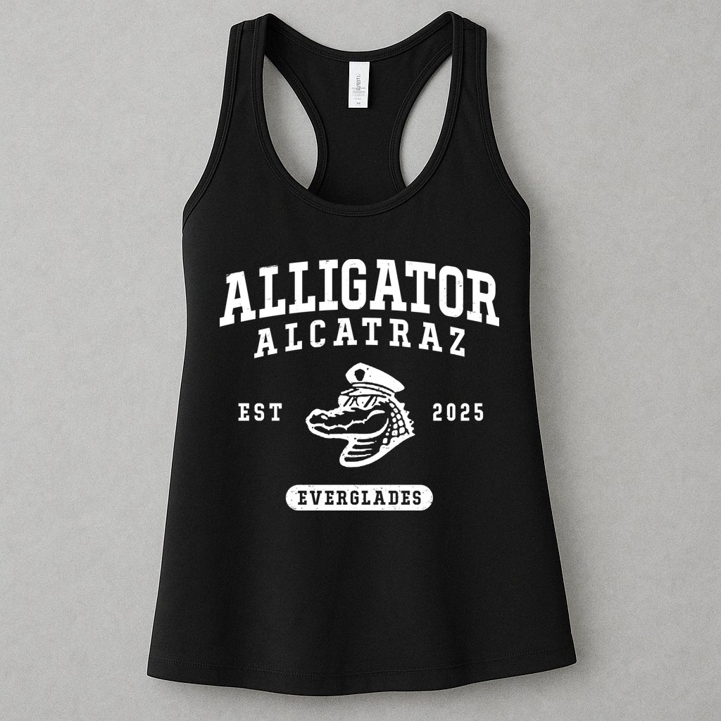 Alligator Alcatraz Everglades Est 2025 Womens Tank Top