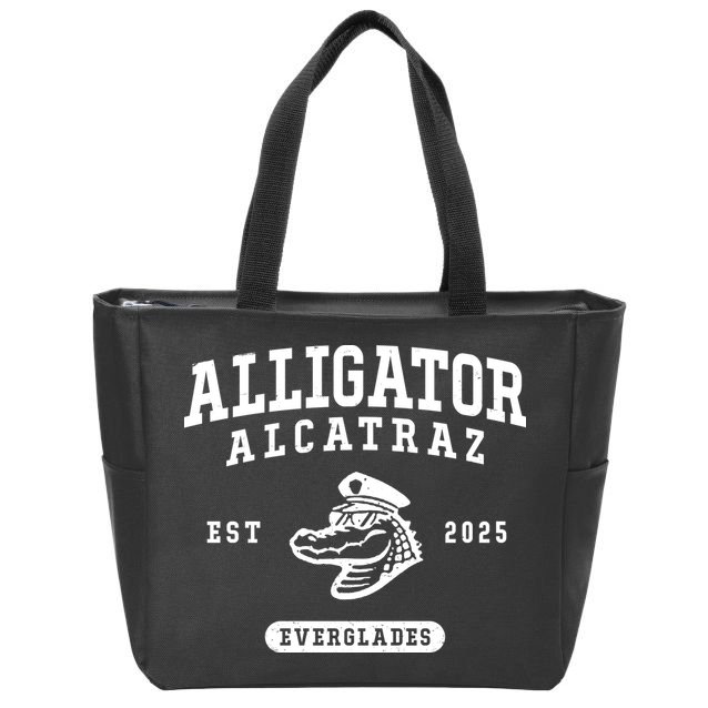 Alligator Alcatraz Everglades Est 2025 Zip Tote Bag