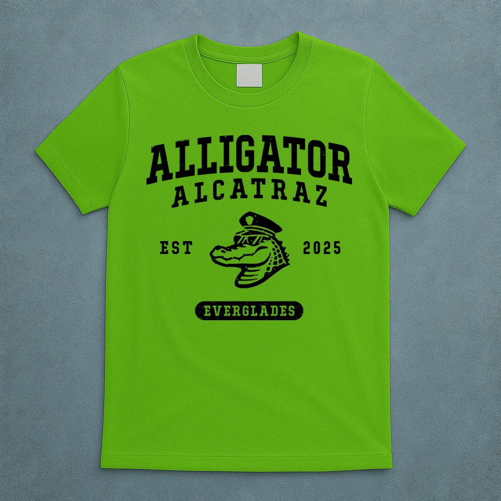 Alligator Alcatraz Everglades Est 2025 T-Shirt