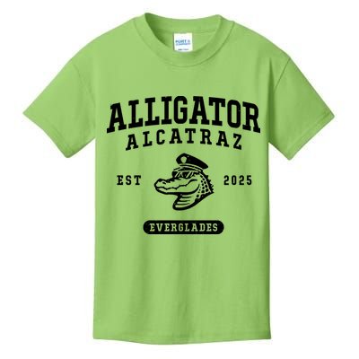 Alligator Alcatraz Everglades Est 2025 Kids T-Shirt
