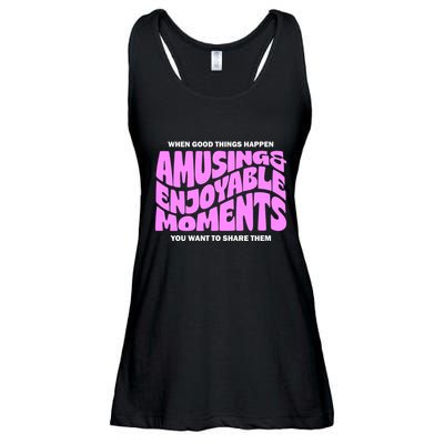 Amusing And Enjoyable Moments Ladies Essential Flowy Tank